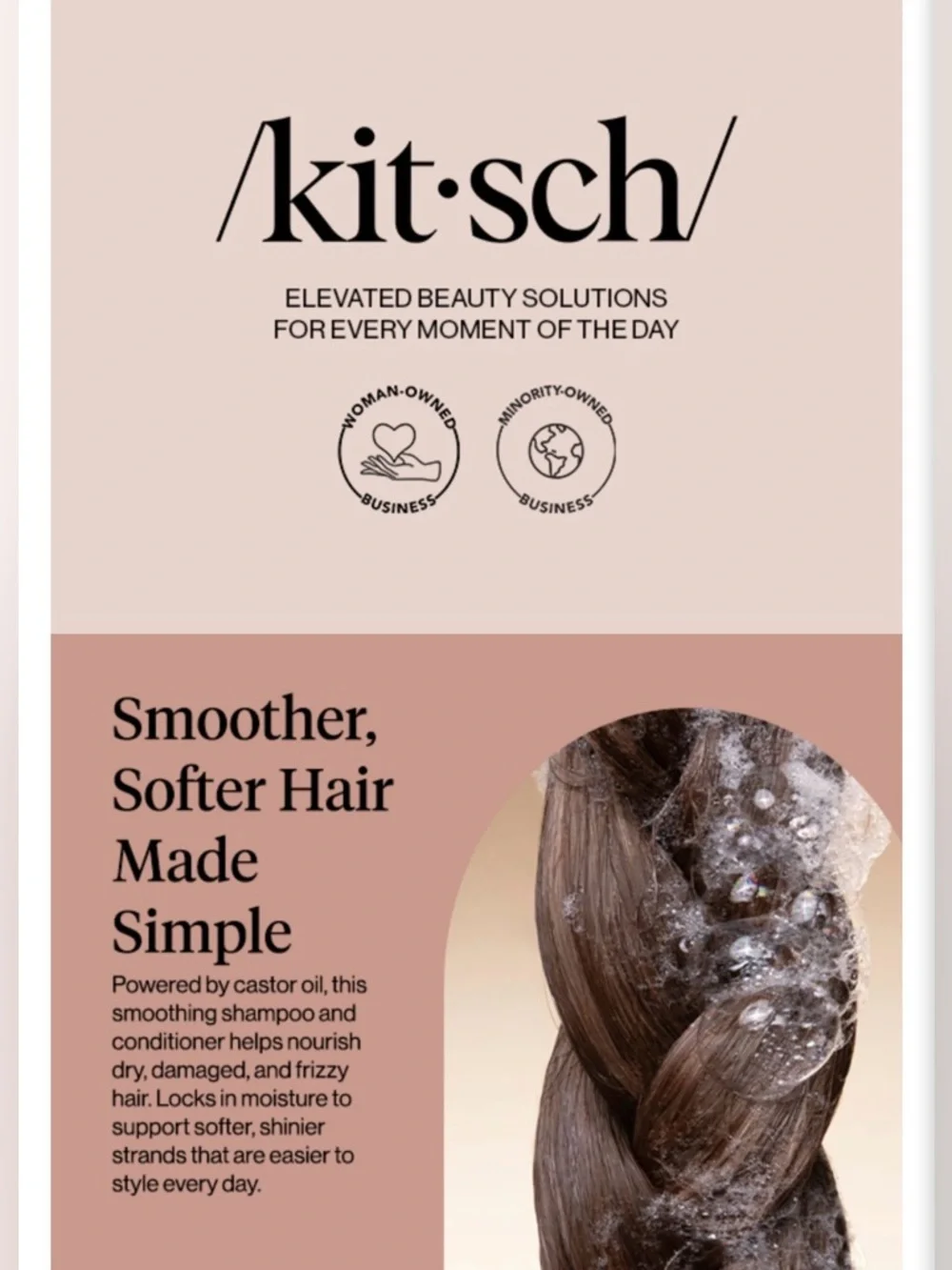 Kitsch Castor Oil Shampoo & Conditioner